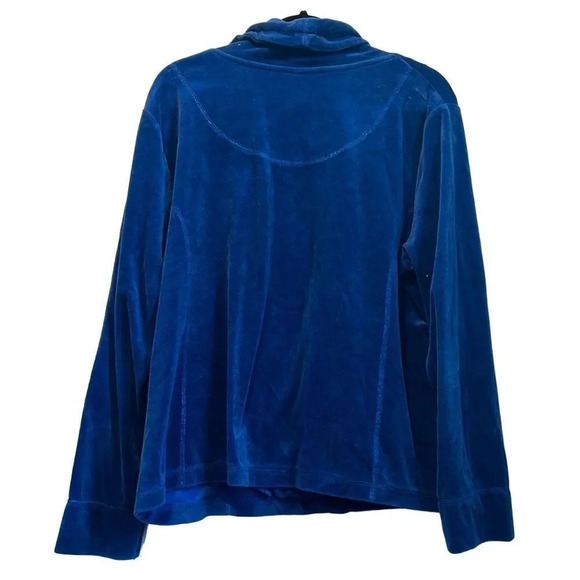 White Stag Velour Tracksuit Jacket XXL Blue Full Zip - Picture 3 of 8